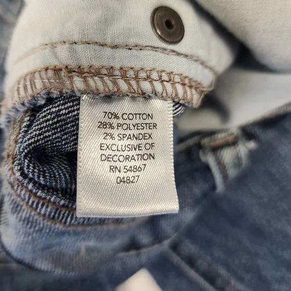 CJ Banks Jeans Women's 16W Blue Denim Moderately Curvy Fit Measures 37x28 - Picture 5 of 8